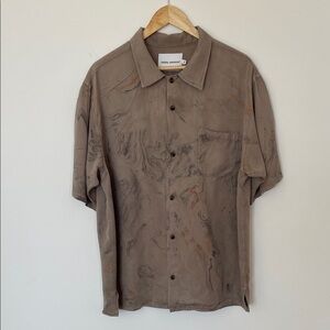 General Admission Men’s “Linen” Short Sleeve Button Down XL